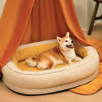 Lit style cocon pour chien